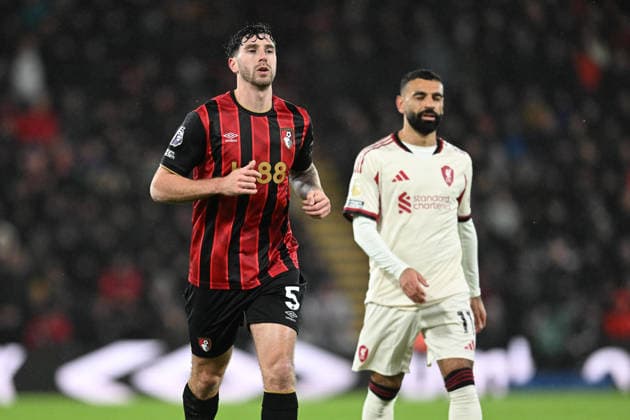 Bournemouth v Liverpool, Premier League Marcos Senesi (5) of AFC Bournemouth during the Premier League match between Bournemouth and Liverpool at the Vitality Stadium, Bournemouth, UK on 24 January 2026. Bournemouth Vitality Stadium Dorset UK Editorial use only DataCo restrictions apply See www.football-dataco.com , Copyright: xGrahamxHuntx PSI-23639-0321