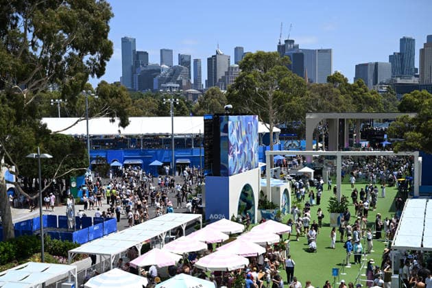 TENNIS AUSTRALIAN OPEN, A general view at Melbourne Park on day 8 of the 2026 Australian Open tennis tournament at Melbourne Park in Melbourne, Sunday, January 25, 2026. ( NO ARCHIVING MELBOURNE VICTORIA AUSTRALIA  Copyright: xJAMESxROSSx 20260125191202975025