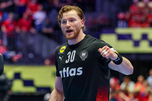 24.01.2026, Handball, Men s EHF EURO 2026, Deutschland - Norwegen, Jyske Bank Boxen in Herning, Dänemark, Main Round: Tom Kiesler (Germany 30) Dänemark