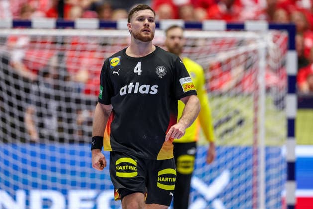 24.01.2026, Handball, Men s EHF EURO 2026, Deutschland - Norwegen, Jyske Bank Boxen in Herning, Dänemark, Main Round: Johannes Golla (Germany 04) Dänemark