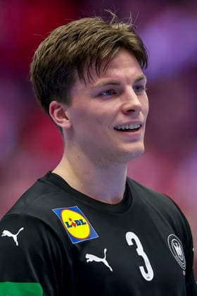 24.01.2026, Handball, Men s EHF EURO 2026, Deutschland - Norwegen, Jyske Bank Boxen in Herning, Dänemark, Main Round: Nils Lichtlein (Germany 03) Dänemark