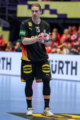 24.01.2026, Handball, Men s EHF EURO 2026, Deutschland - Norwegen, Jyske Bank Boxen in Herning, Dänemark, Main Round: Juri Knorr (Germany 15) Dänemark