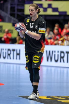 24.01.2026, Handball, Men s EHF EURO 2026, Deutschland - Norwegen, Jyske Bank Boxen in Herning, Dänemark, Main Round: Juri Knorr (Germany 15) Dänemark