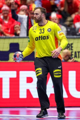 24.01.2026, Handball, Men s EHF EURO 2026, Deutschland - Norwegen, Jyske Bank Boxen in Herning, Dänemark, Main Round: Andreas Wolff (Germany 33) Dänemark