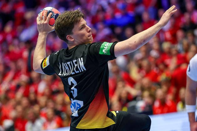 24.01.2026, Handball, Men s EHF EURO 2026, Deutschland - Norwegen, Jyske Bank Boxen in Herning, Dänemark, Main Round: Nils Lichtlein (Germany 03) Dänemark