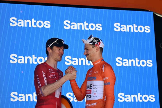 25-01-2026 Tour Down Under; Tappa 05 Stirling - Stirling; 2026, Jayco Aula; 2026, Uae Emirates - Xrg; Schmid, Mauro; Vine, Jai; Stirling; 