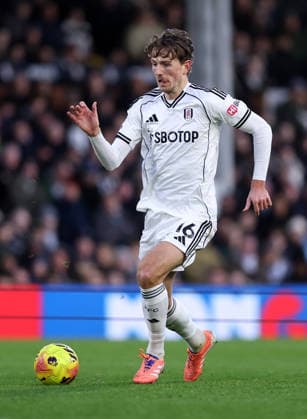 London, England, 24th January 2026. Sander Berge of Fulham during the Fulham vs Brighton and Hove Albion Premier League match at Craven Cottage, London. Picture credit should read: David Klein Sportimage EDITORIAL USE ONLY. No use with unauthorised audio, video, data, fixture lists, club league logos or live services. Online in-match use limited to 120 images, no video emulation. No use in betting, games or single club league player publications. SPI_024_DK_FULHAM_BRIGHTON SPI-4482-0016