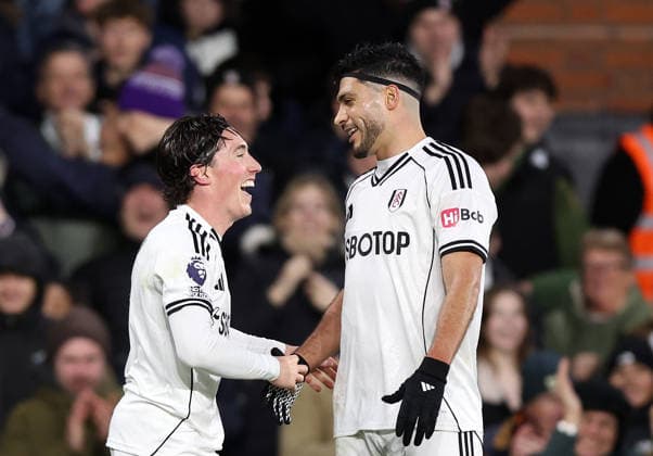 London, England, 24th January 2026. Harry Wilson of Fulham celebrates scoring his sides second goal during the Fulham vs Brighton and Hove Albion Premier League match at Craven Cottage, London. Picture credit should read: David Klein Sportimage EDITORIAL USE ONLY. No use with unauthorised audio, video, data, fixture lists, club league logos or live services. Online in-match use limited to 120 images, no video emulation. No use in betting, games or single club league player publications. SPI_039_DK_FULHAM_BRIGHTON SPI-4482-0031