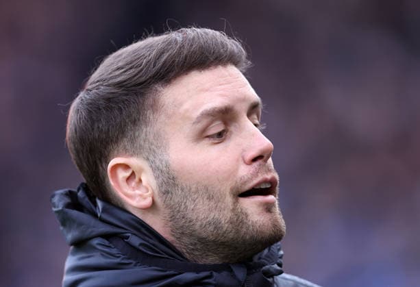 London, England, 24th January 2026. Fabian Hürzeler of Brighton during the Fulham vs Brighton and Hove Albion Premier League match at Craven Cottage, London. Picture credit should read: David Klein Sportimage EDITORIAL USE ONLY. No use with unauthorised audio, video, data, fixture lists, club league logos or live services. Online in-match use limited to 120 images, no video emulation. No use in betting, games or single club league player publications. SPI_048_DK_FULHAM_BRIGHTON SPI-4482-0040