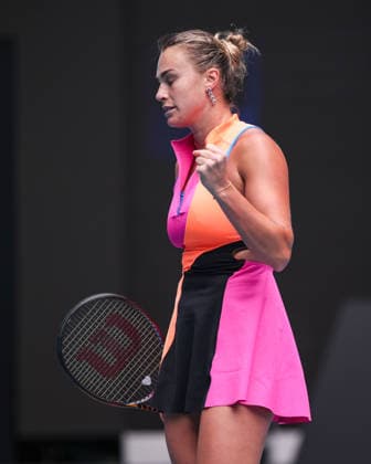 Aryna Sabalenka macht die Faust und jubelt,Jubel, Freude,Emotion, Australian Open 2026, Melbourne Park, Melbourne, Victoria, Australia. Copyright: xJuergenxHasenkopfx