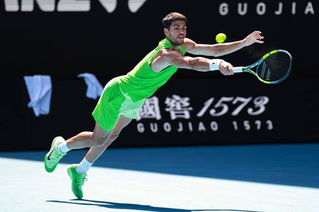 Carlos Alcaraz (ESP) Australian Open 2026, Melbourne Park, Melbourne, Victoria, Australia. Copyright: xJuergenxHasenkopfx
