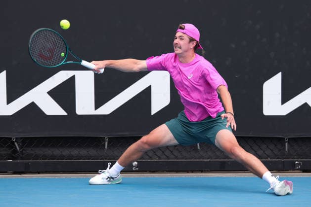 Flynn Thomas, Australian Open 2026, Melbourne Park, Melbourne, Victoria, Australia. Copyright: xJuergenxHasenkopfx