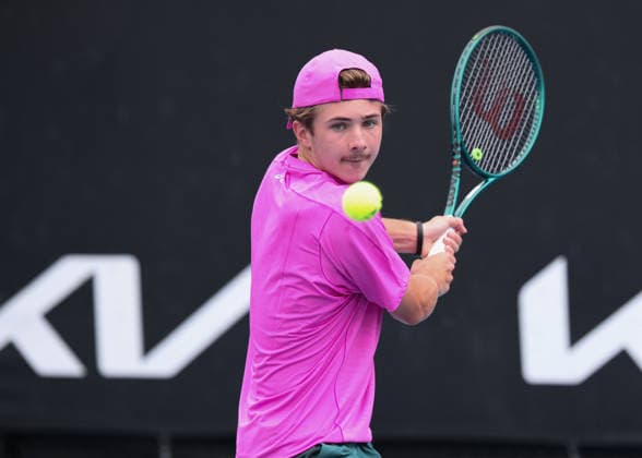 Flynn Thomas, Australian Open 2026, Melbourne Park, Melbourne, Victoria, Australia. Copyright: xJuergenxHasenkopfx