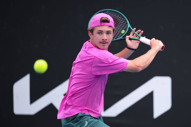 Flynn Thomas, Australian Open 2026, Melbourne Park, Melbourne, Victoria, Australia. Copyright: xJuergenxHasenkopfx