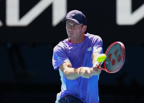 Tommy Paul, Australian Open 2026, Melbourne Park, Melbourne, Victoria, Australia. Copyright: xJuergenxHasenkopfx
