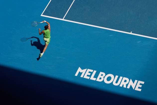 Carlos Alcaraz of Spain Australian Open tennis tournament, Day Eight, Melbourne Park, Australia - 25 Jan 2026Melbourne Melbourne Park Victoria (VIC) Australia  Copyright: xRachelxBach Shutterstockx 16380469ay