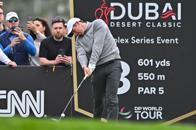Hero Dubai Desert Classic 2026 in Dubai DUBAI, UNITED ARAB EMIRATES - JANUARY 25: Irish golfer Rory McIlroy competes in the fourth and final round of the Hero Dubai Desert Classic 2026 at Emirates Golf Club in Dubai, United Arab Emirates on January 25, 2026. Waleed Zein Anadolu Dubai United Arab Emirates. Editorial use only. Please get in touch for any other usage.  Copyright: x2026xAnadoluxWaleedxZeinx