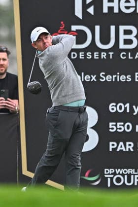 Hero Dubai Desert Classic 2026 in Dubai DUBAI, UNITED ARAB EMIRATES - JANUARY 25: Irish golfer Rory McIlroy competes in the fourth and final round of the Hero Dubai Desert Classic 2026 at Emirates Golf Club in Dubai, United Arab Emirates on January 25, 2026. Waleed Zein Anadolu Dubai United Arab Emirates. Editorial use only. Please get in touch for any other usage.  Copyright: x2026xAnadoluxWaleedxZeinx