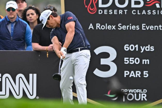 Hero Dubai Desert Classic 2026 in Dubai DUBAI, UNITED ARAB EMIRATES - JANUARY 25: Dutch golfer Darius van Driel competes in the fourth and final round of the Hero Dubai Desert Classic 2026 at Emirates Golf Club in Dubai, United Arab Emirates on January 25, 2026. Waleed Zein Anadolu Dubai United Arab Emirates. Editorial use only. Please get in touch for any other usage.  Copyright: x2026xAnadoluxWaleedxZeinx