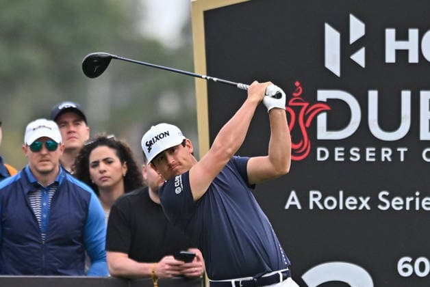 Hero Dubai Desert Classic 2026 in Dubai DUBAI, UNITED ARAB EMIRATES - JANUARY 25: Dutch golfer Darius van Driel competes in the fourth and final round of the Hero Dubai Desert Classic 2026 at Emirates Golf Club in Dubai, United Arab Emirates on January 25, 2026. Waleed Zein Anadolu Dubai United Arab Emirates. Editorial use only. Please get in touch for any other usage.  Copyright: x2026xAnadoluxWaleedxZeinx