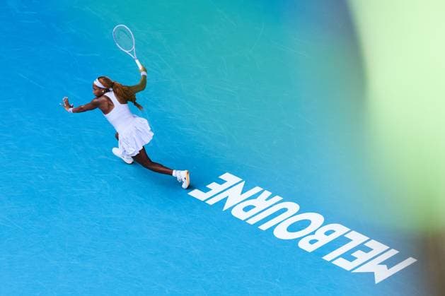 Coco Gauff of the United States of America Australian Open tennis tournament, Day Eight, Melbourne Park, Australia - 25 Jan 2026Melbourne Melbourne Park Victoria (VIC) Australia  Copyright: xRachelxBach Shutterstockx 16380469bu