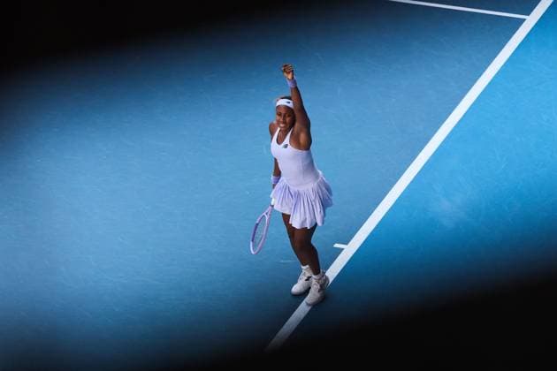 Coco Gauff of the United States of America Australian Open tennis tournament, Day Eight, Melbourne Park, Australia - 25 Jan 2026Melbourne Melbourne Park Victoria (VIC) Australia  Copyright: xRachelxBach Shutterstockx 16380469bx