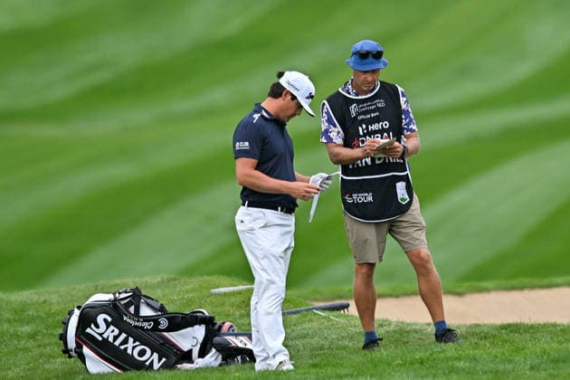 Hero Dubai Desert Classic 2026 in UAE DUBAI, UNITED ARAB EMIRATES - JANUARY 25: Dutch golfer Darius van Driel competes during the fourth and final round of the Hero Dubai Desert Classic 2026 at Emirates Golf Club in Dubai, United Arab Emirates on January 25, 2026. Waleed Zein Anadolu Dubai United Arab Emirates. Editorial use only. Please get in touch for any other usage.  Copyright: x2026xAnadoluxWaleedxZeinx