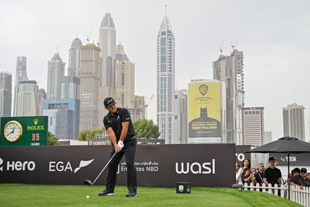 Hero Dubai Desert Classic 2026 in UAE DUBAI, UNITED ARAB EMIRATES - JANUARY 25: American golfer Patrick Reed competes in the fourth and final round of the Hero Dubai Desert Classic 2026 at Emirates Golf Club in Dubai, United Arab Emirates on January 25, 2026. Waleed Zein Anadolu Dubai United Arab Emirates. Editorial use only. Please get in touch for any other usage.  Copyright: x2026xAnadoluxWaleedxZeinx
