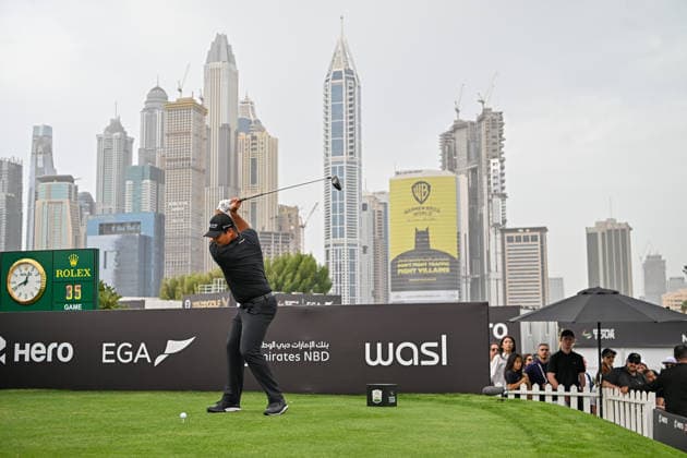 Hero Dubai Desert Classic 2026 in UAE DUBAI, UNITED ARAB EMIRATES - JANUARY 25: American golfer Patrick Reed competes in the fourth and final round of the Hero Dubai Desert Classic 2026 at Emirates Golf Club in Dubai, United Arab Emirates on January 25, 2026. Waleed Zein Anadolu Dubai United Arab Emirates. Editorial use only. Please get in touch for any other usage.  Copyright: x2026xAnadoluxWaleedxZeinx