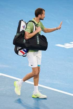 Daniil Medvedev leaves the court after losing his match Australian Open tennis tournament, Day Eight, Melbourne Park, Australia - 25 Jan 2026Melbourne Melbourne Park Victoria (VIC) Australia  Copyright: xRachelxBach Shutterstockx 16380469du