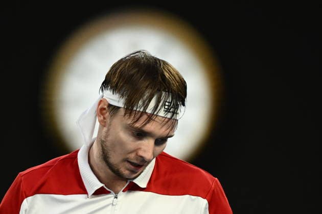 TENNIS AUSTRALIAN OPEN, Alexander Bublik of Kazakhstan reacts during the Men™s 4th round match against Alex de Minaur of Australia on day 8 of the 2026 Australian Open tennis tournament at Melbourne Park in Melbourne, Sunday, January 25, 2026. ( NO ARCHIVING MELBOURNE VICTORIA AUSTRALIA  Copyright: xJOELxCARRETTx 20260125181302873714