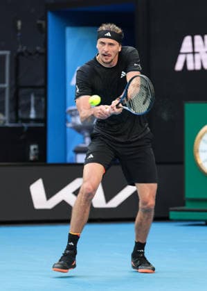 Alexander Zverev, Australian Open 2026, Melbourne Park, Melbourne, Victoria, Australia. Copyright: xJuergenxHasenkopfx