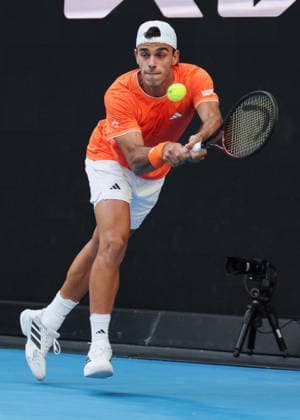 Francisco Cerundolo (ARG), Australian Open 2026, Melbourne Park, Melbourne, Victoria, Australia. Copyright: xJuergenxHasenkopfx