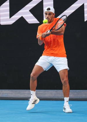 Francisco Cerundolo (ARG), Australian Open 2026, Melbourne Park, Melbourne, Victoria, Australia. Copyright: xJuergenxHasenkopfx