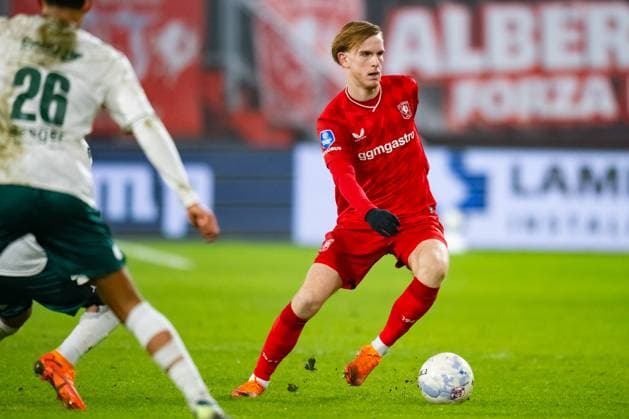 ENSCHEDE , 24 01-2026 , Stadium Grolsch Veste , season 2025 2026 , Dutch Eredivisie football , match between FC Twente and Excelsior , picture shows FC Twente player Mats Rots Twente - Excelsior  x201068188x Copyright: