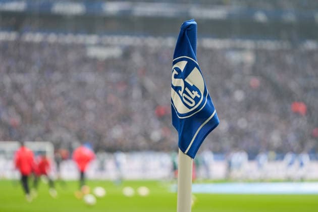 Deutschland: Fussball 2. Bundesliga, Saison 2025 26, 19. Spieltag - FC Schalke 04 vs 1. FC Kaiserslautern, 25.01.2026, Veltins Arena (Gelsenkirchen, Nordrhein-Westfalen) Eckfahne Veltins Arena