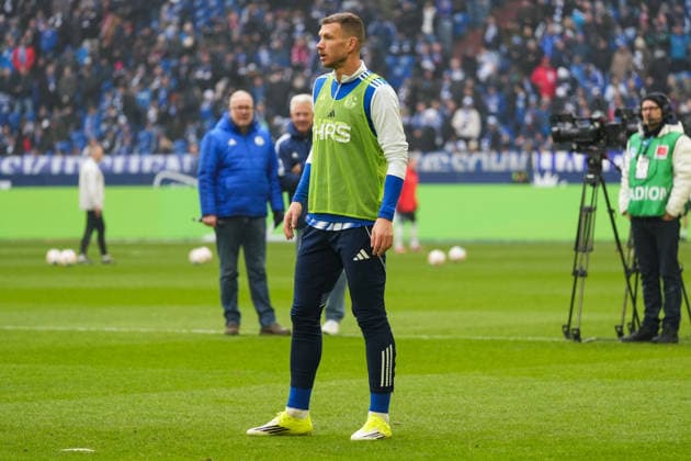 Deutschland: Fussball 2. Bundesliga, Saison 2025 26, 19. Spieltag - FC Schalke 04 vs 1. FC Kaiserslautern, 25.01.2026, Veltins Arena (Gelsenkirchen, Nordrhein-Westfalen) Edin DÅ¾eko, Edin Dzeko (FC Schalke 04, 10)