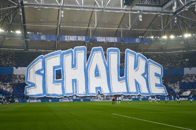 Deutschland: Fussball 2. Bundesliga, Saison 2025 26, 19. Spieltag - FC Schalke 04 vs 1. FC Kaiserslautern, 25.01.2026, Veltins Arena (Gelsenkirchen, Nordrhein-Westfalen) Choreo Fans FC Schalke 04