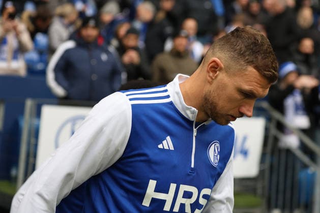 Edin Dzeko (FC Schalke 04) beim Spiel der 2. Bundesliga (Saison 2025 26) FC Schalke 04 - 1. FC Kaiserslautern - Copyright: Thomas Pakusch