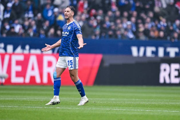 25.01.2026, Fussball, 2. Bundesliga, Saison 2025 2026, 19. Spieltag, FC Schalke 04 - 1. FC Kaiserslautern, Nikola Katic (FC Schalke 04) xRHR-FOTO YYx