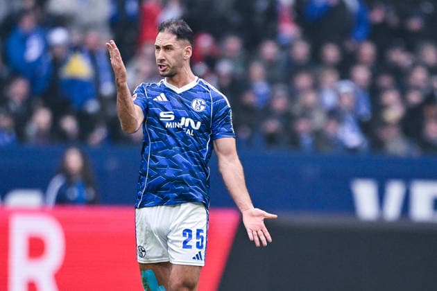 25.01.2026, Fussball, 2. Bundesliga, Saison 2025 2026, 19. Spieltag, FC Schalke 04 - 1. FC Kaiserslautern, Nikola Katic (FC Schalke 04) xRHR-FOTO YYx