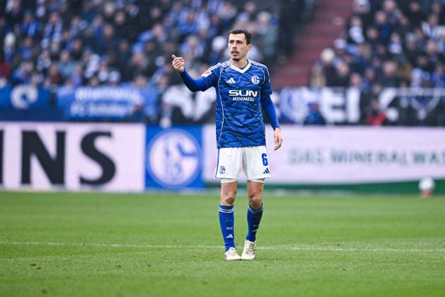 25.01.2026, Fussball, 2. Bundesliga, Saison 2025 2026, 19. Spieltag, FC Schalke 04 - 1. FC Kaiserslautern, Ron Schallenberg (FC Schalke 04) xRHR-FOTO YYx