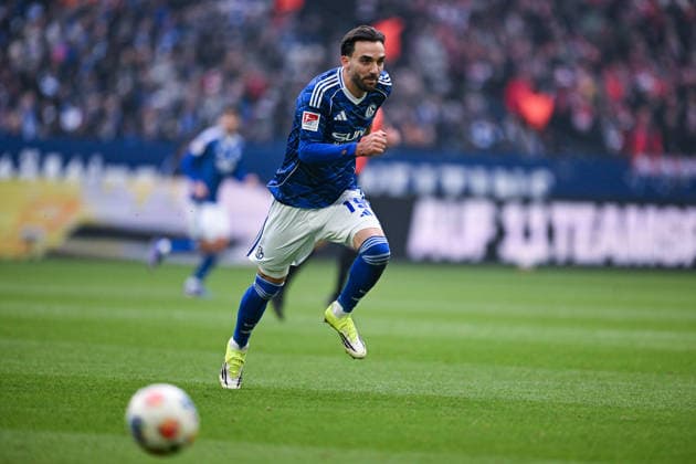 25.01.2026, Fussball, 2. Bundesliga, Saison 2025 2026, 19. Spieltag, FC Schalke 04 - 1. FC Kaiserslautern, Kenan Karaman (FC Schalke 04) xRHR-FOTO YYx