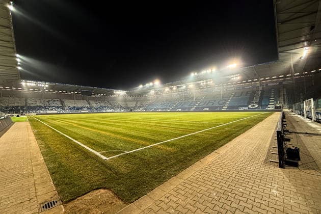 Blick auf den neu verlegten Rasen nach dem Spiel - 2. Fußball Bundesliga Saison 2025-2026 Punktspiel 1. FC Magdeburg vs. SG Dynamo Dresden in der Avnet Arena in Magdeburg - Aktion,Fußball,Mann,Männer,Deutschland,24.01.2026 *** View of the newly laid turf after the match 2 Soccer Bundesliga season 2025 2026 point match 1 FC Magdeburg vs SG Dynamo Dresden in the Avnet Arena in Magdeburg Action,soccer,man,men,Germany,24 01 2026