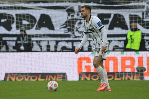 25.01.2026, Fussball, Herren, 2. Bundesliga, Saison 2025 2026, SV 07 Elversberg - VfL Bochum 1848, Lukasz Poreba (SV 07 Elversberg) Elversberg Ursapharm-Arena an der Kaiserlinde Saarland Deutschland (DEU)