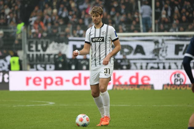 25.01.2026, Fussball, Herren, 2. Bundesliga, Saison 2025 2026, SV 07 Elversberg - VfL Bochum 1848, Maximilian Rohr (SV 07 Elversberg) Elversberg Ursapharm-Arena an der Kaiserlinde Saarland Deutschland (DEU)