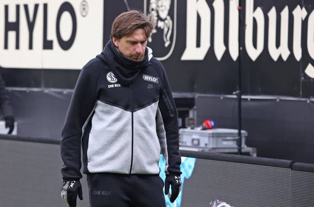 25.01.2026, Fussball, Herren, 2. Bundesliga, Saison 2025 2026, SV 07 Elversberg - VfL Bochum 1848, Trainer Vincent Wagner (SV 07 Elversberg) enttäuscht Elversberg Ursapharm-Arena an der Kaiserlinde Saarland Deutschland (DEU)