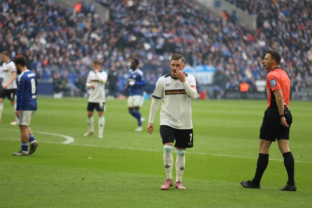 25.01.2026, xrekx, Fussball 2.Bundesliga, FC Schalke 04 - 1.FC Kaiserslautern v.l. Marlon Ritter (1.FC Kaiserslautern) (DFL DFB REGULATIONS PROHIBIT ANY USE OF PHOTOGRAPHS as IMAGE SEQUENCES and or QUASI-VIDEO) Gelsenkirchen