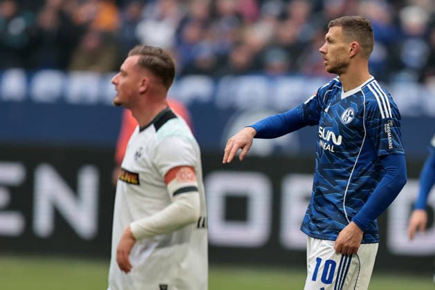 Edin Dzeko (FC Schalke 04) beim Spiel der 2. Bundesliga (Saison 2025 26) FC Schalke 04 - 1. FC Kaiserslautern - Copyright: Thomas Pakusch