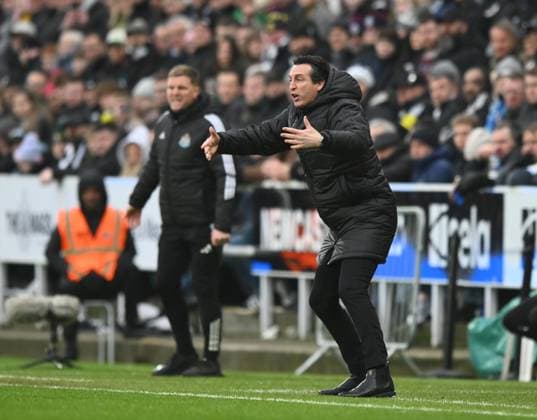 Unai Emery manager of Aston Villa Newcastle United v Aston Villa, Premier League, Football, St James Park, Newcastle, UK - 25 Jan 2026Newcastle St James Park United Kingdom EDITORIAL USE ONLY No use with unauthorised audio, video, data, fixture lists, club league logos or live services. Online in-match use limited to 120 images, no video emulation. No use in betting, games or single club league player publications. Copyright: xRichardxLee Shutterstockx 16426080an